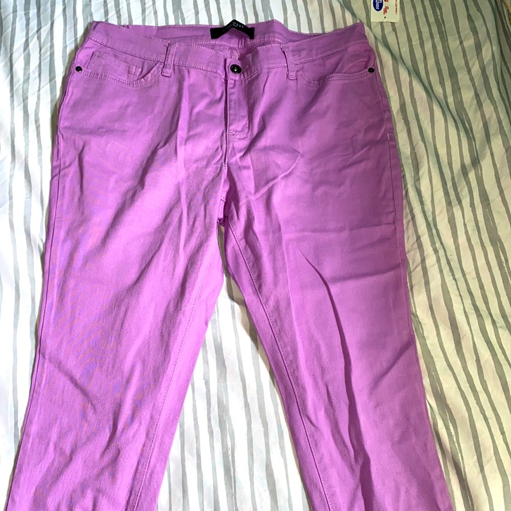 Purple jeans
